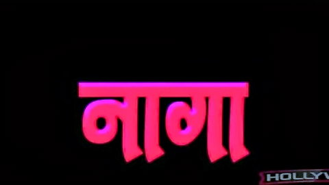 Nagananga Hindi dubbed Hollywood movie thumbnail in pink neon text